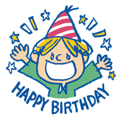 LINEスタンプ：お祝いフレンズ